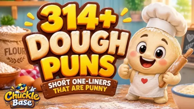 Toast puns thumbnail with a cheerful toast mascot and 434+ funny toast puns
